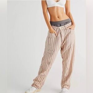 Magnolia Pearl Emmett Patched pant Patchwork Stripe OS